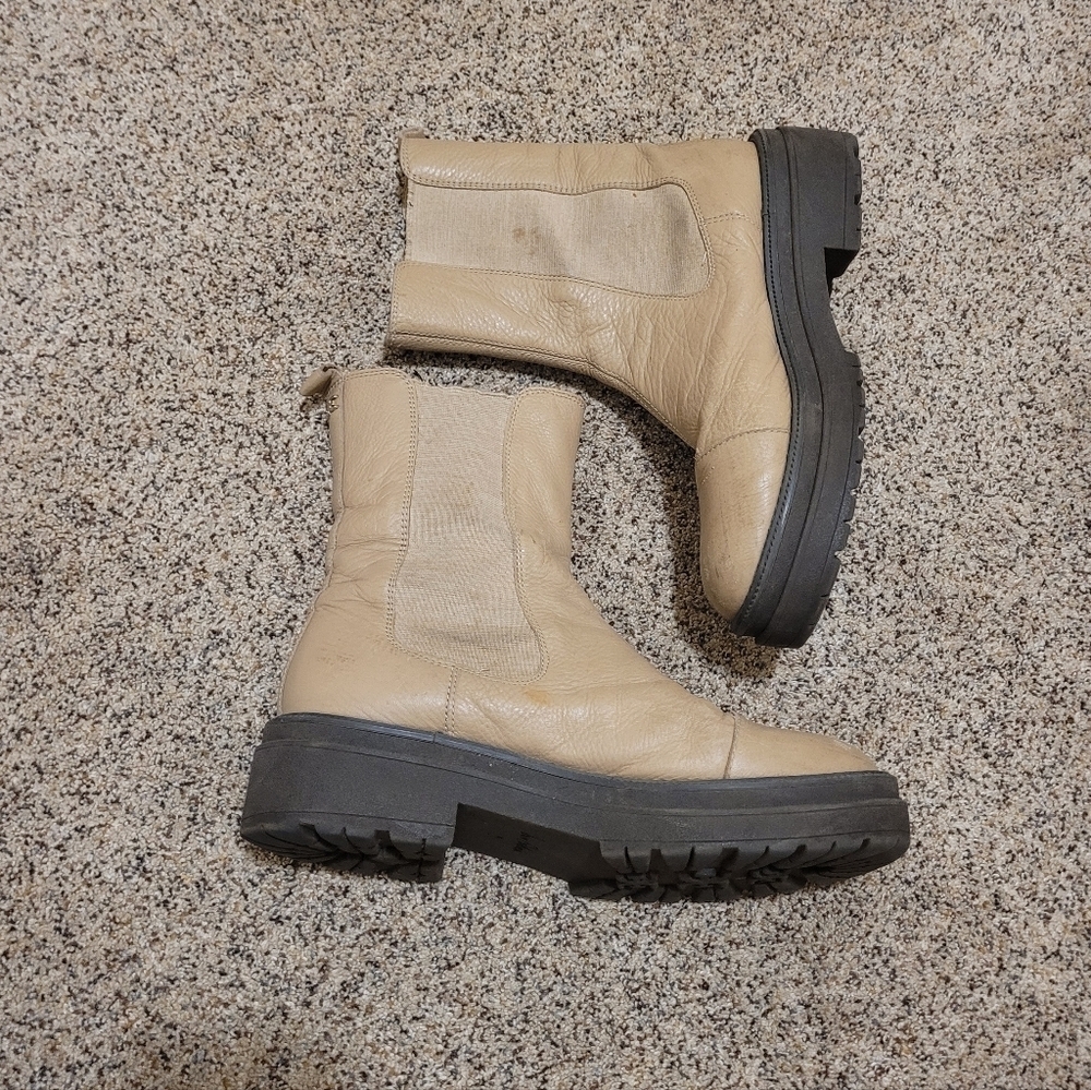 Sam Edelman Wellington Seasame Lug Boot Size 9 - Picture 4 of 6